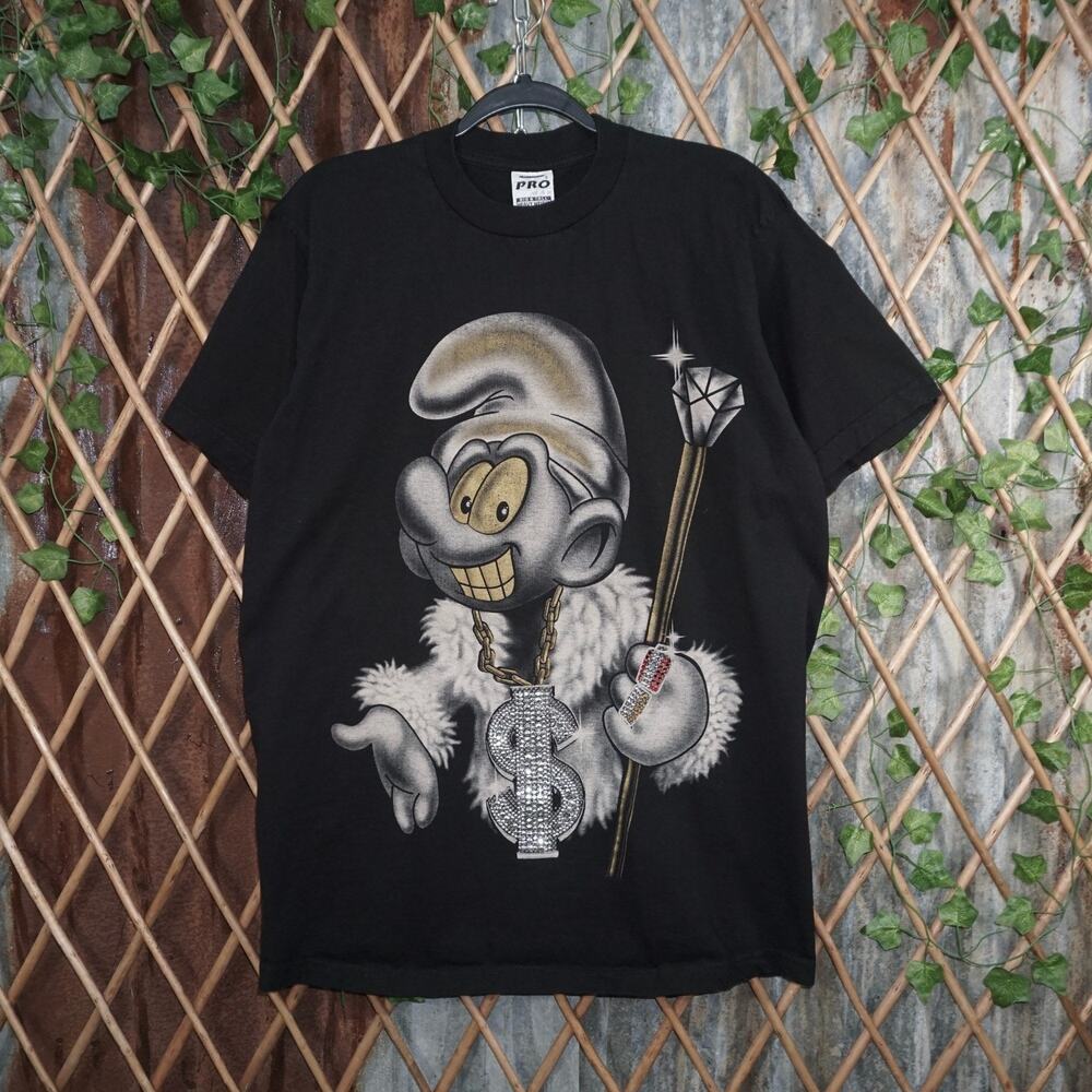 XL - Vintage Y2K American Vintage T-Shirts gangster smurf